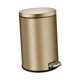 thumbnail image 4 of Bote de basura de diseño elegante con tapa de cierre suave para uso doméstico y de oficina Oro, 4 of 9