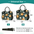 thumbnail image 4 of FORMRS Insulated Lunch Bag Unisex Large Capacity with Shoulder Strap, Green Oranges, 4 of 6