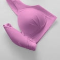 thumbnail image 3 of XIYON Women Soft Comfortable Bra Women's Fixed Cup Front Opening Bra Large Size No Underwire Thin Vest Style Bra Classic, 3 of 4