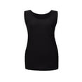 thumbnail image 4 of Womens Tops Summer O-Neck Casual Solid Pockets Tank Tops Sleeveless Blouse, 4 of 5
