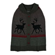 Angle View: Vibrant Life Double Elk Dog Sweater, Extra Small
