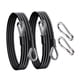 thumbnail image 5 of 2 extensiones de cable de gimnasio de acero inoxidable, versátiles para poleas, máquinas de cable, entrenamiento de fuerza para bíceps y LAT., 5 of 9