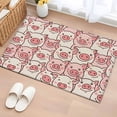 thumbnail image 3 of Farm Animals Cheek Front Door Rugs 2x3 ft Cute Cartoon Funny Pig Face Graffiti Small Rug for Entryway Non Slip Washable Bathroom Door Mat Absorbent Floor Mat for Indoor Entrance, 3 of 9