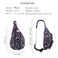 thumbnail image 3 of HAWEE Sling Bag Sling Crossbody Bag Daypack Lightweight with Adjustable Shoulder Strap Travel Hiking Men Women, 3 of 7