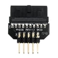 thumbnail image 2 of Adaptador de 9 pines Convertidor de puerto Placa base Chasis Accesorios (PH23B), 2 of 5