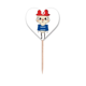 thumbnail image 1 of Palillo de dientes Unbranded Etiqueta del corazón de la bandera asiática coreana, 1 of 3