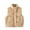 Khaki, variant on Kids Boys Zipper Horse Jacket Coats Sleeveless Jacket Round Neck Vest Outerwear for Toddler 3-12 Years