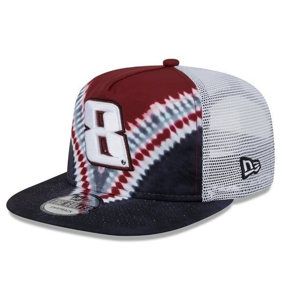 Men's New Era Black Kyle Busch Golfer Tie-Dye Snapback Hat