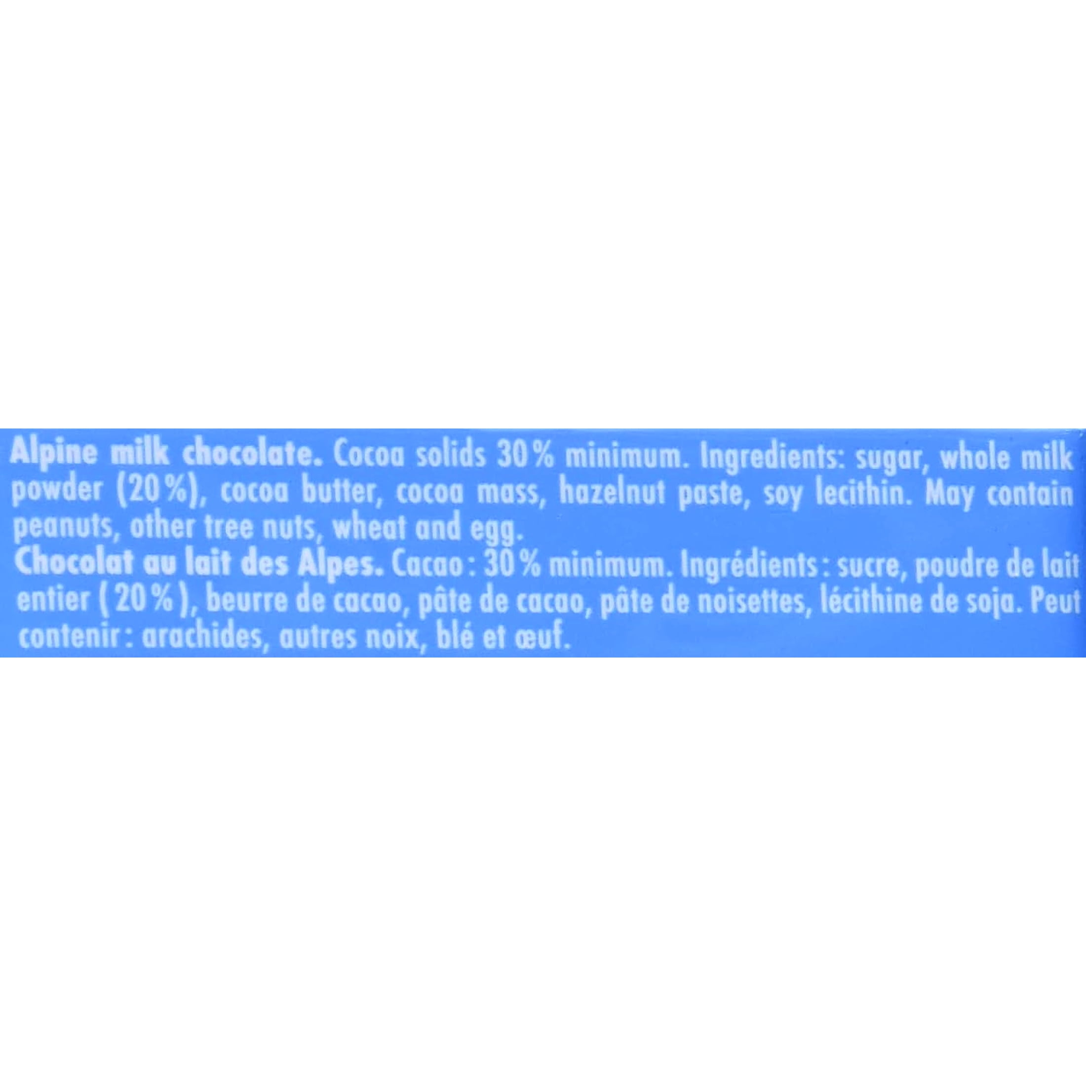 Ritter Sport, Alpine Milk Chocolate, 3.5-Ounce Bars (Pack of 12)