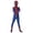 Dark Blue, variant on Halloween Superhero Fancy Dress Costumes, Superhero Onesie Cosplay Outfits with Masks, One-Piece Superhero Jumpsuit, Halloween Party Dress up Performance Costume for Men, Blue/160