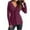 Hot Pink, variant on TKLPEHG Dressy Tops for Women V-neck Twisted Ruched Tunic Tops Lightweight Fashion Casual Loose Classic Solid Color Long Sleeve Blouse (Black,L)