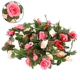 thumbnail image 1 of Duety 8.2 Pies Artificial Flowers Rosa Vid, Rosa Falsa Flores Plantas Hogar Hotel Oficina Boda Fiesta Jardín Decoración Arte Rosa, 1 of 9