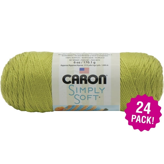 Caron Simply Soft Solids Yarn 24/Pk-Chartreuse
