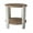 20" Side Table, variant on Hassch 2-Tier Round Coffee Table with Carved White Legs and Natural Brown Top, 31.5" Modern Farmhouse Circle Center Table for Living Room, Easy to Assemble