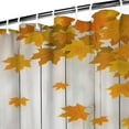 thumbnail image 4 of Shower Curtain for Bathroom Wooden Pumpkin Maple Leaf Bathroom Curtain Waterproof Fun Shower Curtain Hooks Included,72x72Inch, 4 of 5