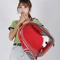 thumbnail image 2 of Pet Carrier, Cat/Dog Bubble Backpack, Pet Travel Bag, Small Space Pet Capsule Knapsack, Airline-Approved Ventilate Transparent Capsule Backpack for Hiking and Outdoor Use (Red), 2 of 6
