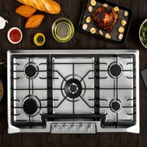 Empava 36'' Built-in Gas Stove Top - Stainless Steel LPG Natural Gas Cooktop - 5 Sealed Burners