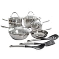 thumbnail image 2 of "Oster Ridgewell 13-Piece Stainless Steel Belly Shape Cookware Set<br>", 2 of 4