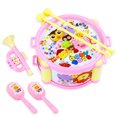 thumbnail image 1 of Baquetas de tambor, juego de batería para niños de 6 piezas Juego de batería para niños Instrumentos musicales Juguete Salida de alta intensidad, 1 of 7