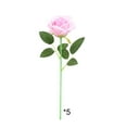 thumbnail image 2 of Artificial Flowers Bouquet for Wedding Centerpieces & Home Decor | 48cm Silk-Like Plastic Roses in Pink, Beige, White, Red, Wine, Hot Pink, Yellow, 2 of 8