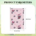 thumbnail image 2 of Golf Towel, Cute Cartoon Parrot Flamingo Flower Microfiber Waffle Golf Towels for Golf Bag with Carabiner Clip Golf Rag 24x16in, 2 of 8
