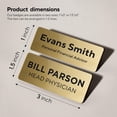 thumbnail image 4 of SUTENGDA Custom Laser Engraving Metal Name Tags Badge for Business Personalized Identification ID Tag with Pin  Clear And Easy to Read., 4 of 4