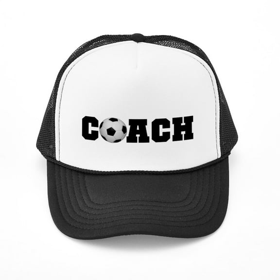 CafePress - Soccer Coach - Adjustable Unisex Printed Trucker Hat with Mesh Back
