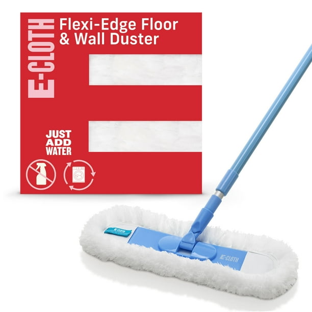 ECloth FlexiEdge Floor & Wall Duster, Reusable Dusting Mop for Floor