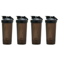 thumbnail image 1 of 4X Shaker Cup Sports Portable Convenient Stirring Cup 600Ml Plastic Shakers Bottle Adults Black,4 x Shaker Cup,Black, 1 of 3