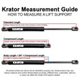 thumbnail image 4 of Krator 6pcs 4699, 4048, 4528 Replacement Hood, Liftgate, & Rear Window Lift Supports, Gas Strut Prop Arms, Gas Spring Shocks, Lid Support, Force Output 120N-863N - 4699, 901383, SG314030, 072-873, 4 of 5