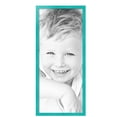 thumbnail image 2 of ArtToFrames 15" x 35" Aqua Picture Frame, 15x35 inch Green Wood Poster Frame (WOM-5186),  Pack, 2 of 7