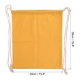 thumbnail image 2 of Unique Bargains Cotton Drawstring Bags Cotton Drawstring Backpack Foldable Sports Gym Bags Gold Tone, 2 of 6