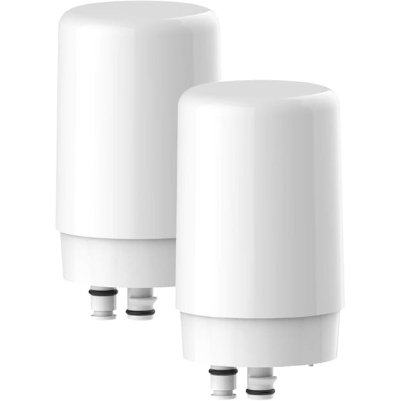 Waterdrop Faucet Water Filter, Replacement for Brita Filter, 36311 On Tap Water Filtration System, Brita Replacement Filters, 4-Months or 100 Gallons White (2 Packs)