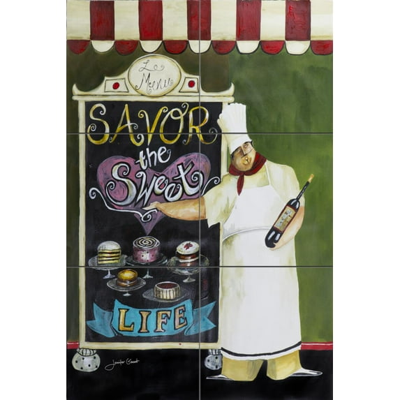 Tile Mural Kitchen Backsplash - Savor the Sweet Life-JG - by Jennifer Garant