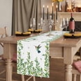 thumbnail image 2 of Table Runners 72 Inches Long Dress Scarves, Spring Botanical Farmhouse Kitchen Table Runner, Coffee Tablerunners, Watercolor Leaves Flowers Birds Country 14x72 Inch, 2 of 9