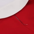 thumbnail image 3 of Women's Retro 1950s Cocktail Dress Lapel V Neck Short Sleeve Prom Dresses Vintage Flared A Line Swing Midi Dresses, 3 of 8