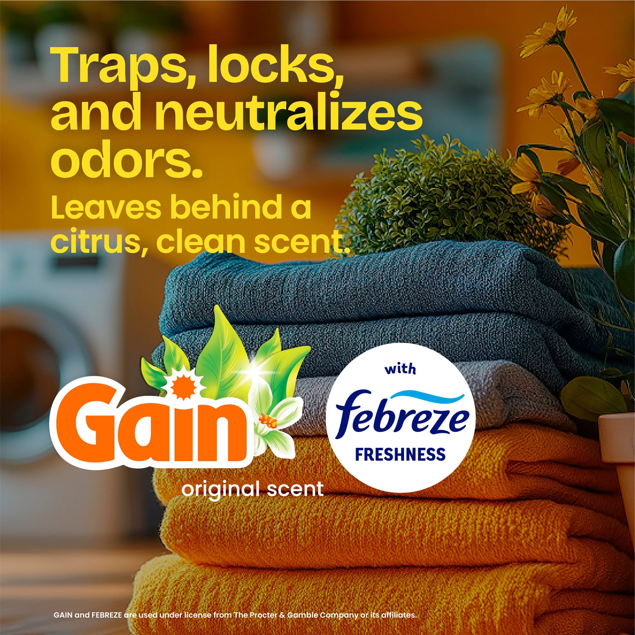 Glad ForceFlex Tall Kitchen Drawstring Trash Bags, 13 Gal, Gain Original, 120 Count