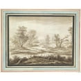 thumbnail image 3 of Adriaen Hendriksz. Verboom 18x15 Black Modern Framed Museum Art Print Titled - Trees in a Marshy&nbsp;Land (17th&nbsp;Century), 3 of 5