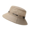 thumbnail image 4 of WMNTST Mens Bucket Hats Mesh Breathable Wide Brim Sun Hat Solid Color Outdoor Hiking Camping Hats, 4 of 5