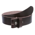 thumbnail image 2 of Genuine Full Grain Leather Replacement Belt Strap with Snaps on 1-1/2"(38mm) Wide, 2 of 5