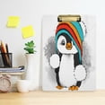 thumbnail image 6 of FMSHPON Cartoon Cute Christmas Penguin Clipboard Hardboard Wood Nursing Clip Board and Pull for Standard A4 Letter 13x9 inches, 6 of 7