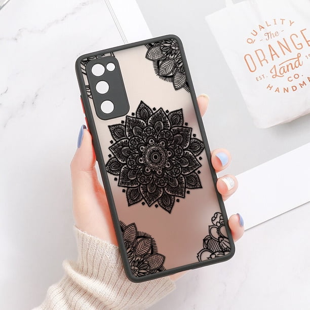Funda de Mandala para Samsung S20 FE, carcasa dura mate para Samsung Galaxy S23 Ultra S22 S21 FE A53 5G A33 A13 A54 A34 A52 A12 qiuyongming unisex