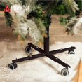 thumbnail image 2 of Tree Nest Moveable Tree Base Stand with Wheels for Artificial Trees, Black, 2 of 8