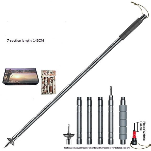 Hiking Pole Detachable Lightweight for Hiking Stick Walking Pole for Man Women Hiking Stick Walking Staff - Outdoor Multitool