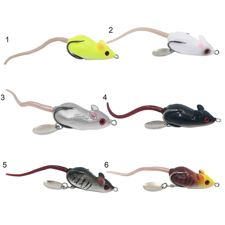 1PC 3D Realistic Fishing Lure Kit Artificial Fishing Soft Lure Topwater Lures  Baits Soft Rubber Long Tail with Hook for Freshwater Saltwater Snakehead  Bass 