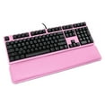 thumbnail image 3 of Uxcell PU Leather 104 108 Keys PC Hand Support Pad Keyboard Wrist Rest 18.5"x3.15"x0.79" Pink, 3 of 3