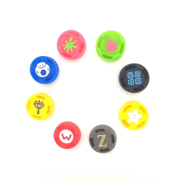 8Pcs Silicone Joystick Caps Thumb Stick Analog Grip Cover Case Cap for Switch NS NX Joy-Con Controller