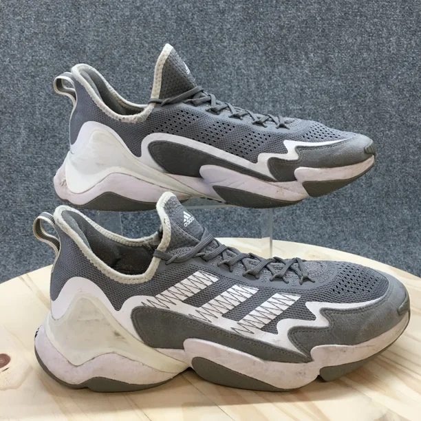 Ad-id-as Sneaker Mens 13 Gray Impact FLX Athletic Running Lace Up Casual GX8115