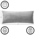 thumbnail image 4 of Room Revival Soft Silver Bubble Body Pillow, 48"x20", 4 of 4