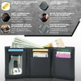 thumbnail image 3 of ID Stronghold Men's RFID Blocking Trifold Wallet, Black, 3 of 7